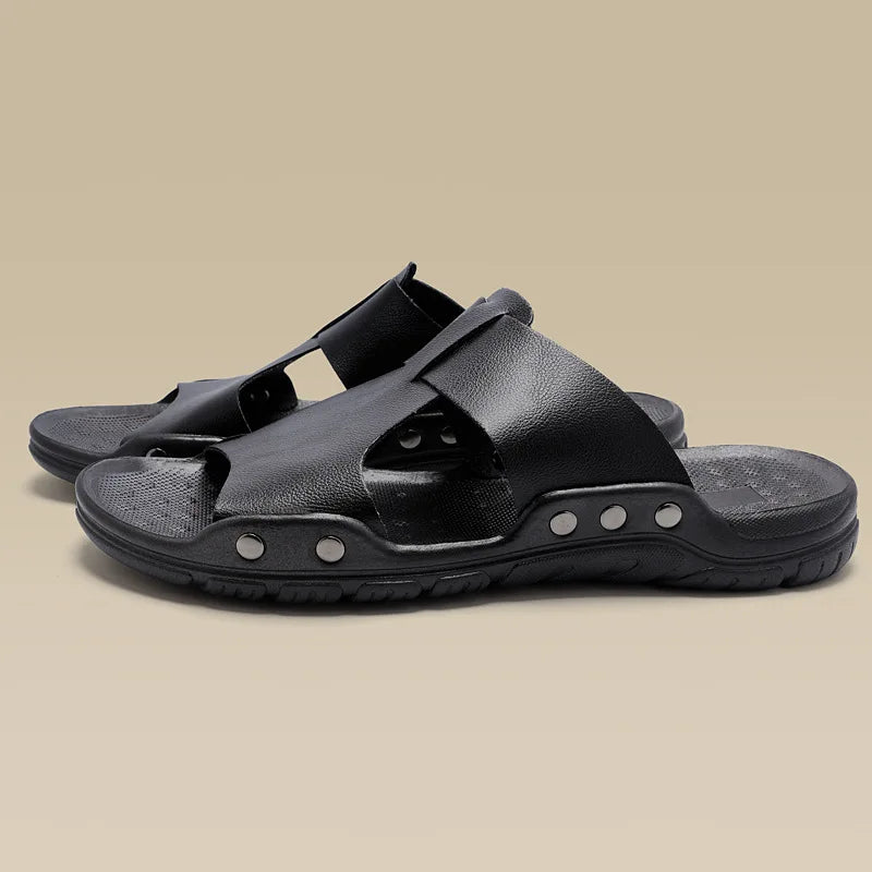 Sandalias casuales de piel