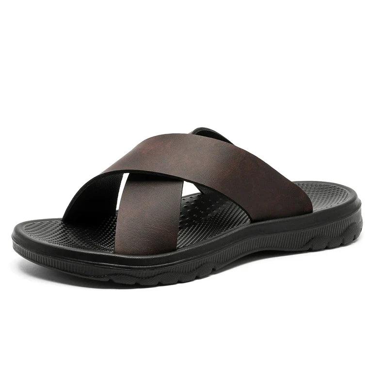 Sandalias casuales de piel