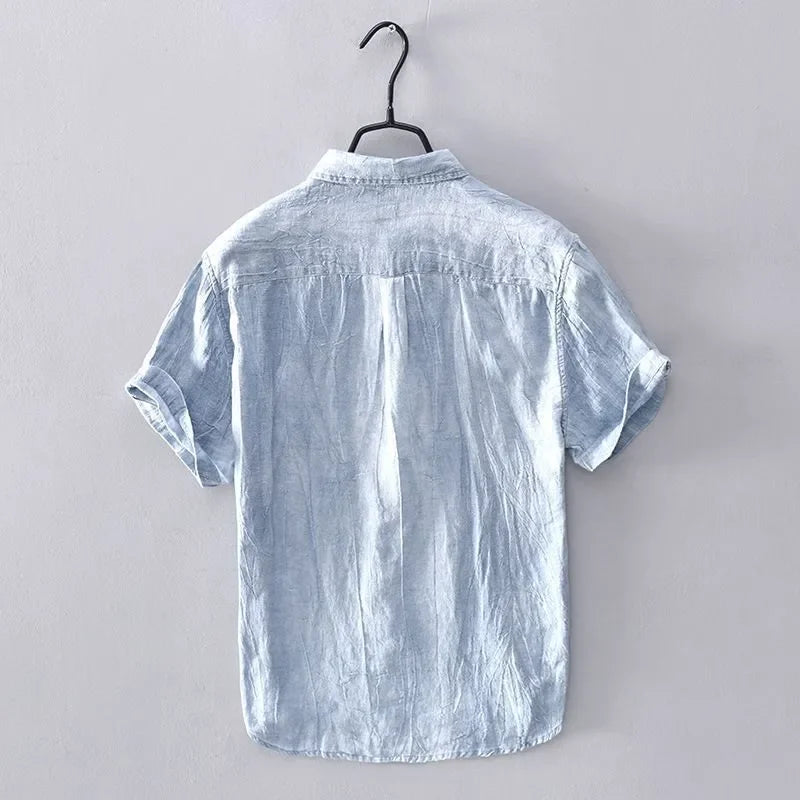 Elegante camisa de verano de lino