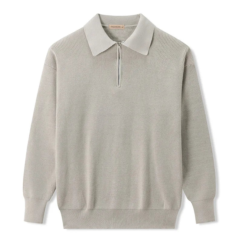 Elegante jersey de punto con cremallera