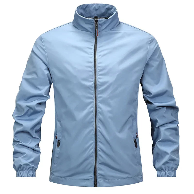 Elegante chaqueta cortavientos