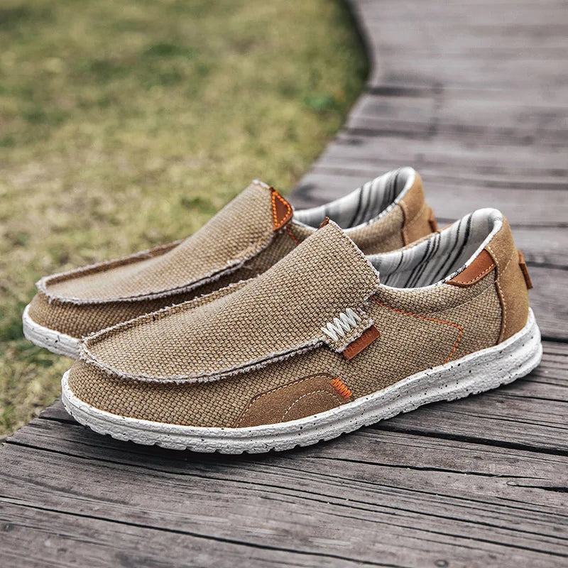 Mocasines elegantes de lona