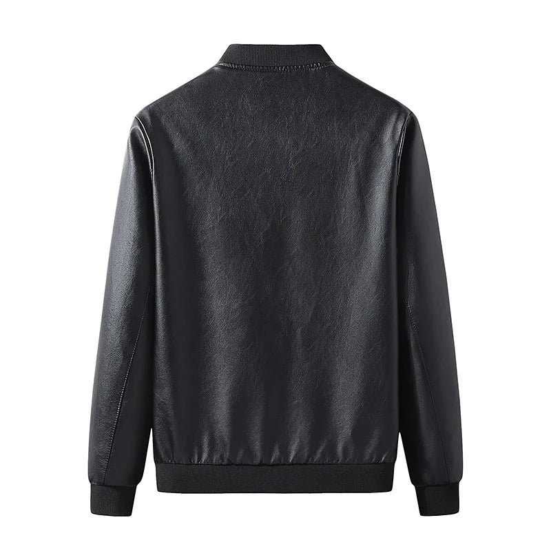 Elegante chaqueta de cuero