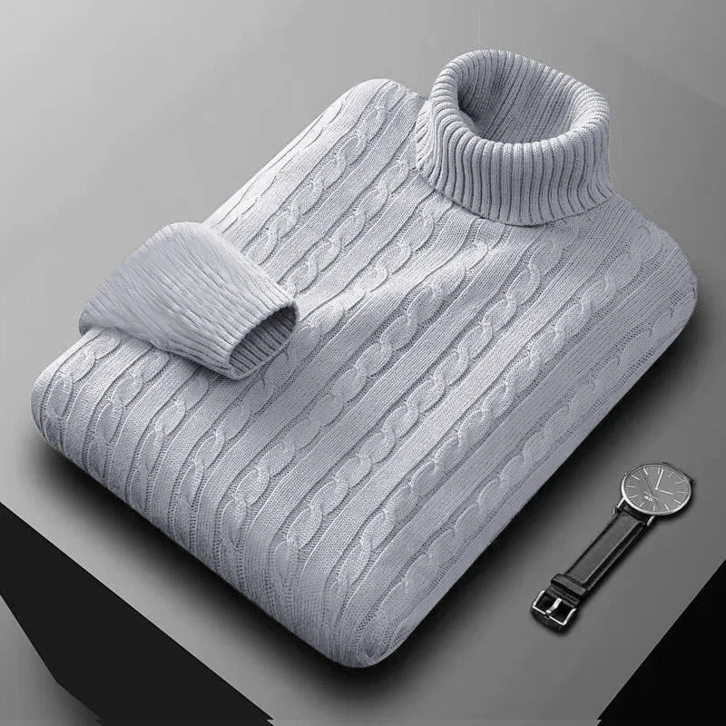 Jersey de cuello alto para hombre de primera calidad