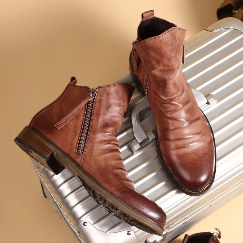 Botas Chelsea de piel