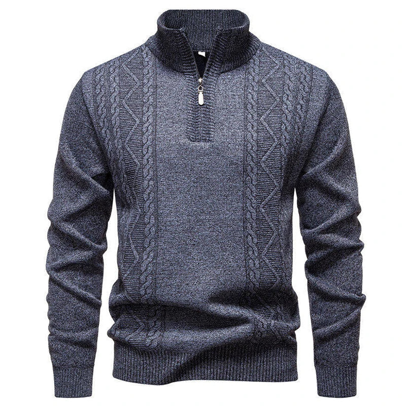 Jersey vintage de punto con cremallera