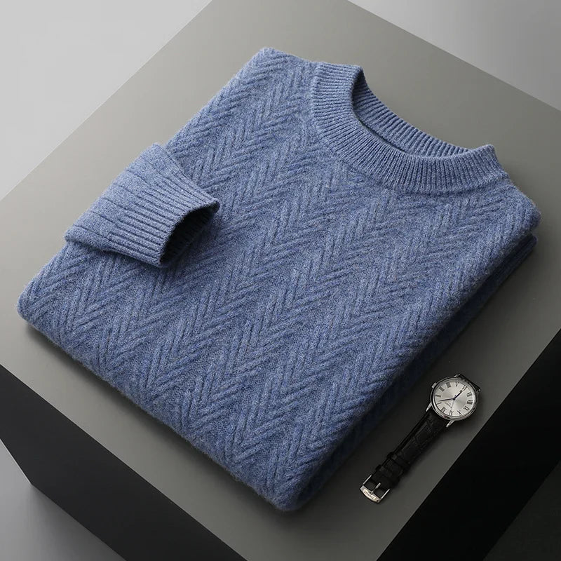 Elegante jersey grueso de cachemira