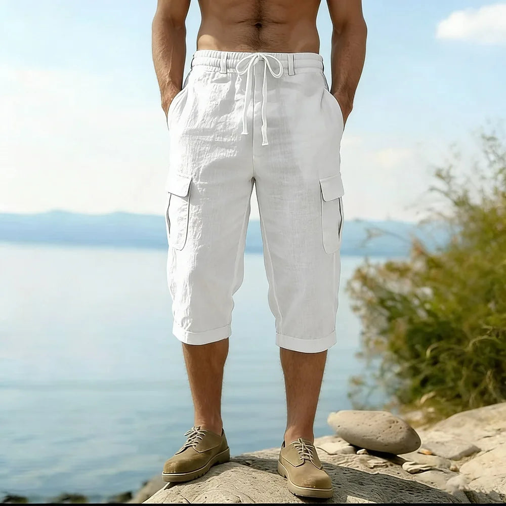 Pantalones cortos largos elegantes