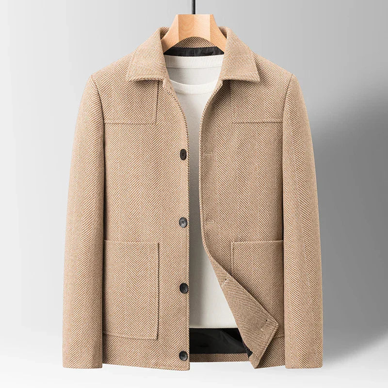 Elegante chaqueta de lana