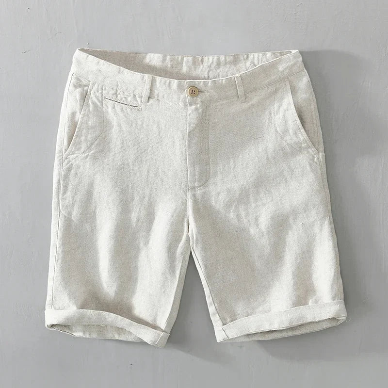 Pantalones cortos de lino de alta calidad