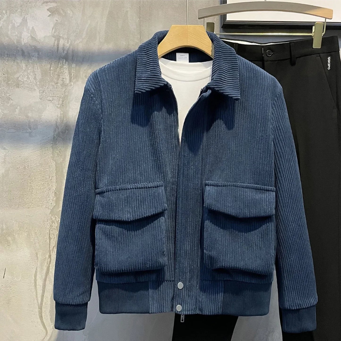 Elegante chaqueta de pana