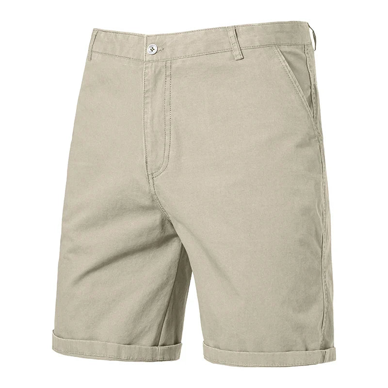 Elegantes pantalones cortos de algodón