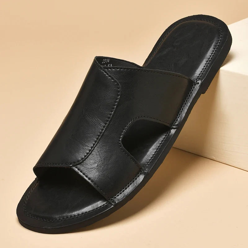 Zapatillas de cuero elegantes para hombre