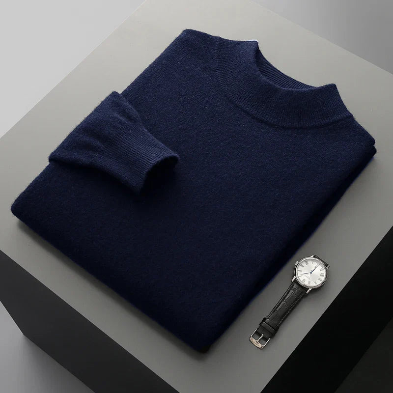 Jersey de cachemira con cuello alto