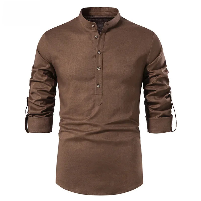 Elegante camisa de lino