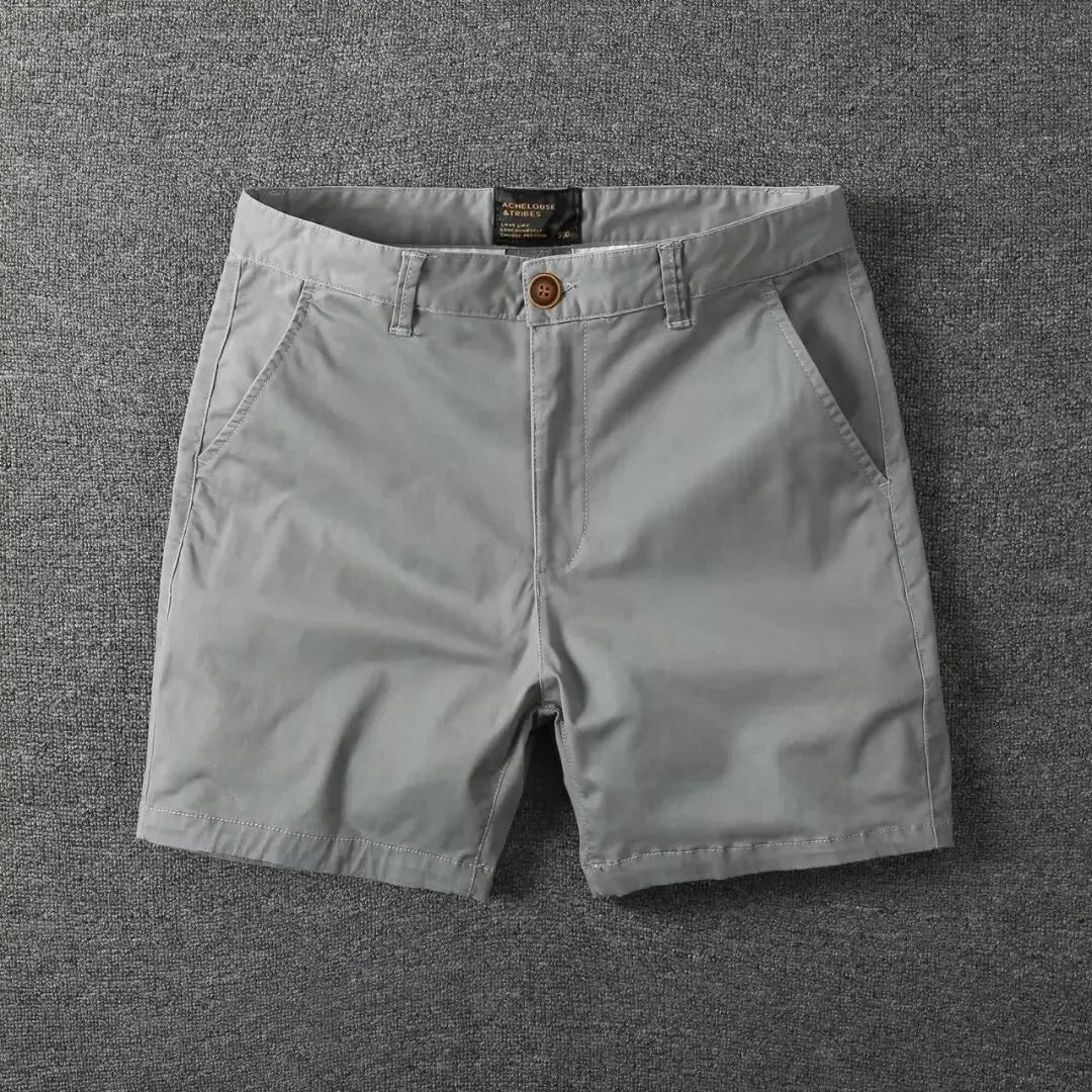 Elegantes pantalones cortos de algodón