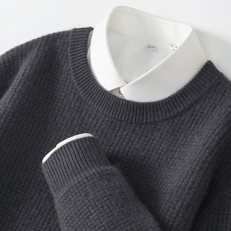 Elegante jersey de punto de cachemira