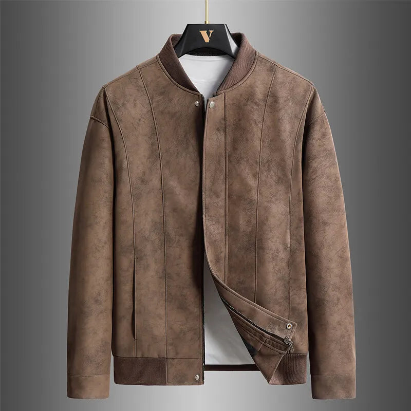 Chaqueta de béisbol de ante