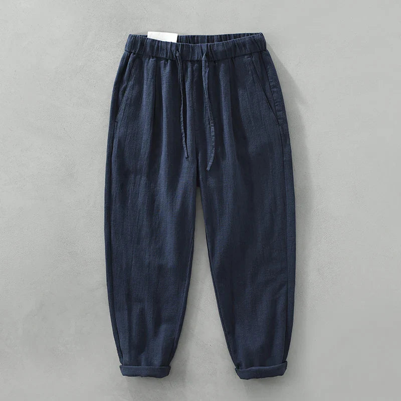 Pantalones casuales de lino