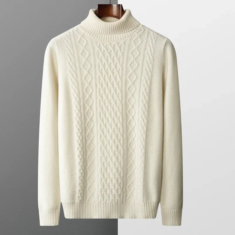 Jersey de cuello alto de lana Saint-Tropez