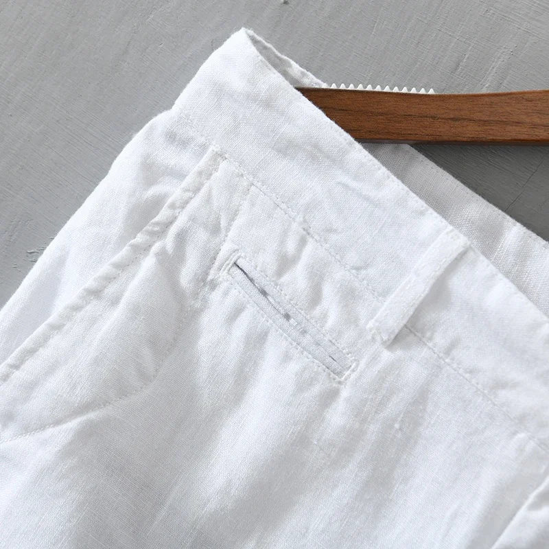 Pantalones cortos de lino de alta calidad