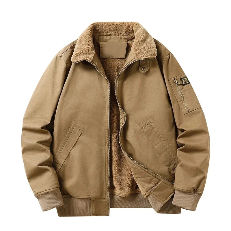 Chaqueta de piloto con forro polar