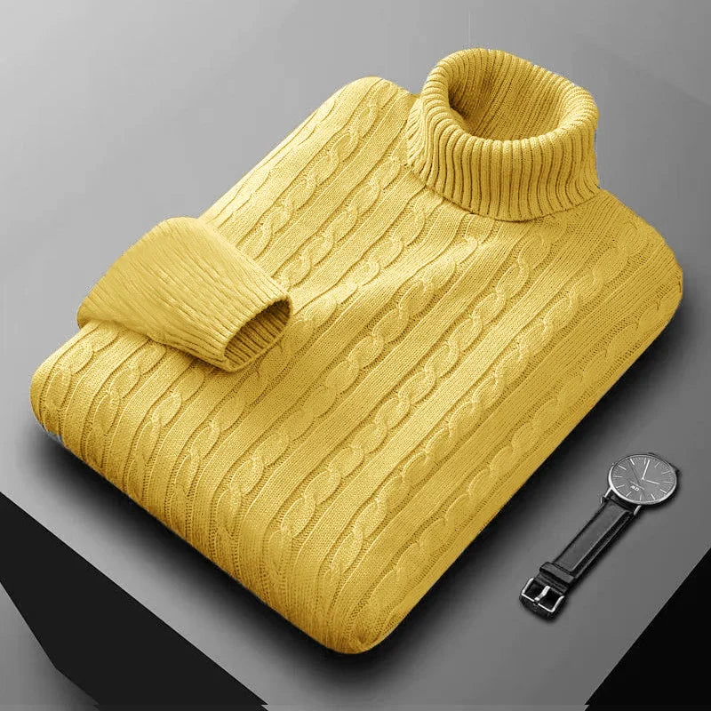 Jersey de cuello alto para hombre de primera calidad
