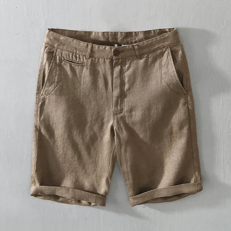 Pantalones cortos de lino de alta calidad