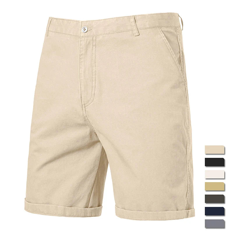 Elegantes pantalones cortos de algodón