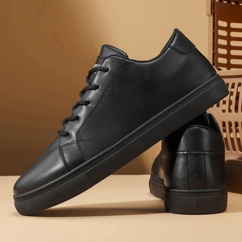 Elegantes zapatillas de piel