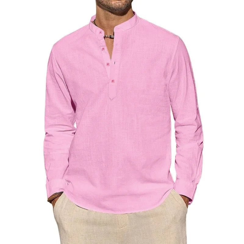 Camisa elegante de manga larga