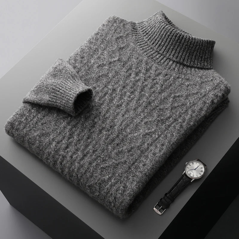 Jersey de cuello alto de lana Saint-Tropez