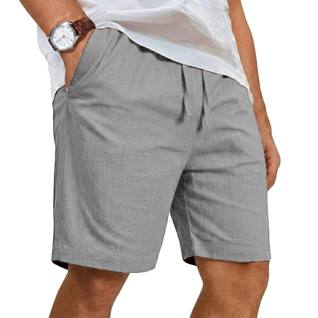 Pantalones cortos de verano de lino informales