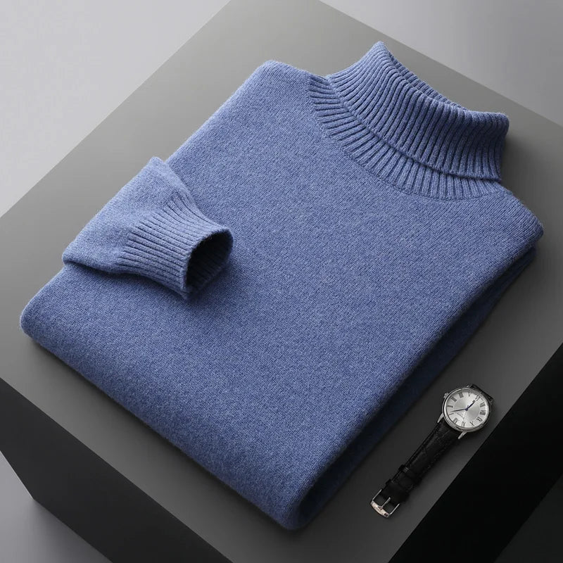Jersey de cuello alto de lana Portofino