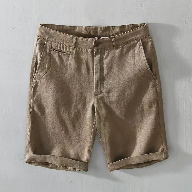 Pantalones cortos elegantes de lino