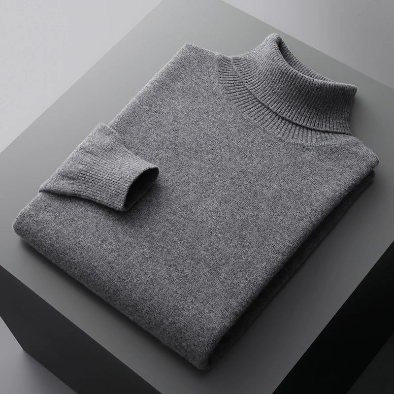Jersey de cuello alto de lana Genève
