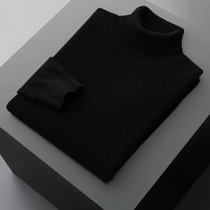 Jersey de cuello alto de lana St. Moritz