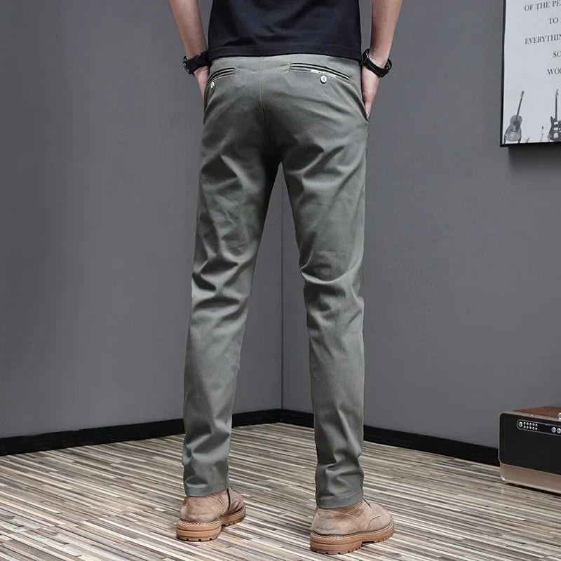 Pantalones informales de algodón