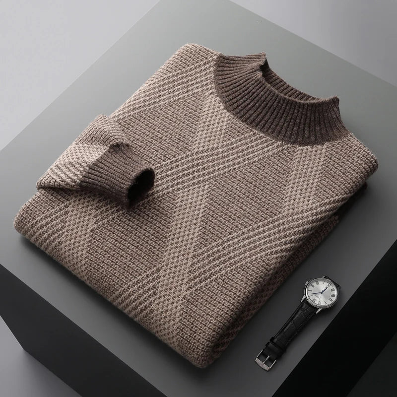 Jersey de cachemira con cuello alto Cuzco