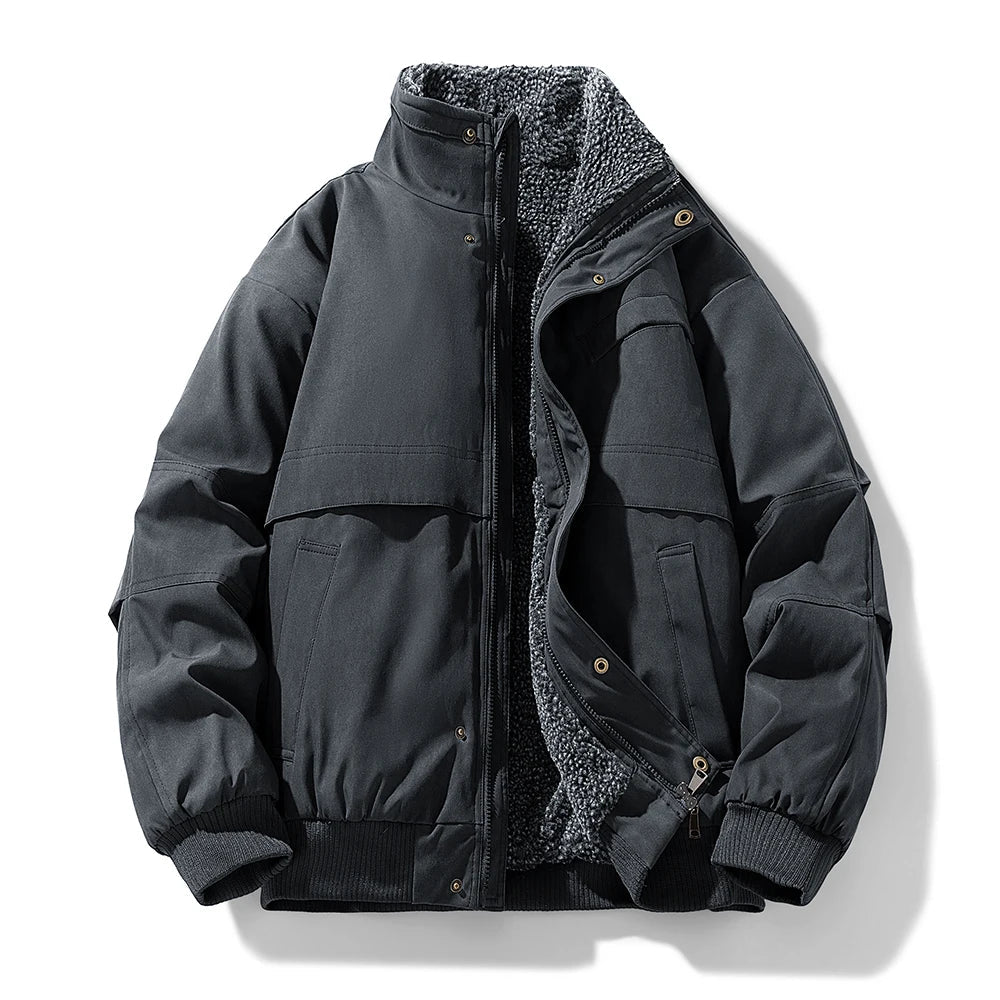 Elegante chaqueta acolchada con forro polar