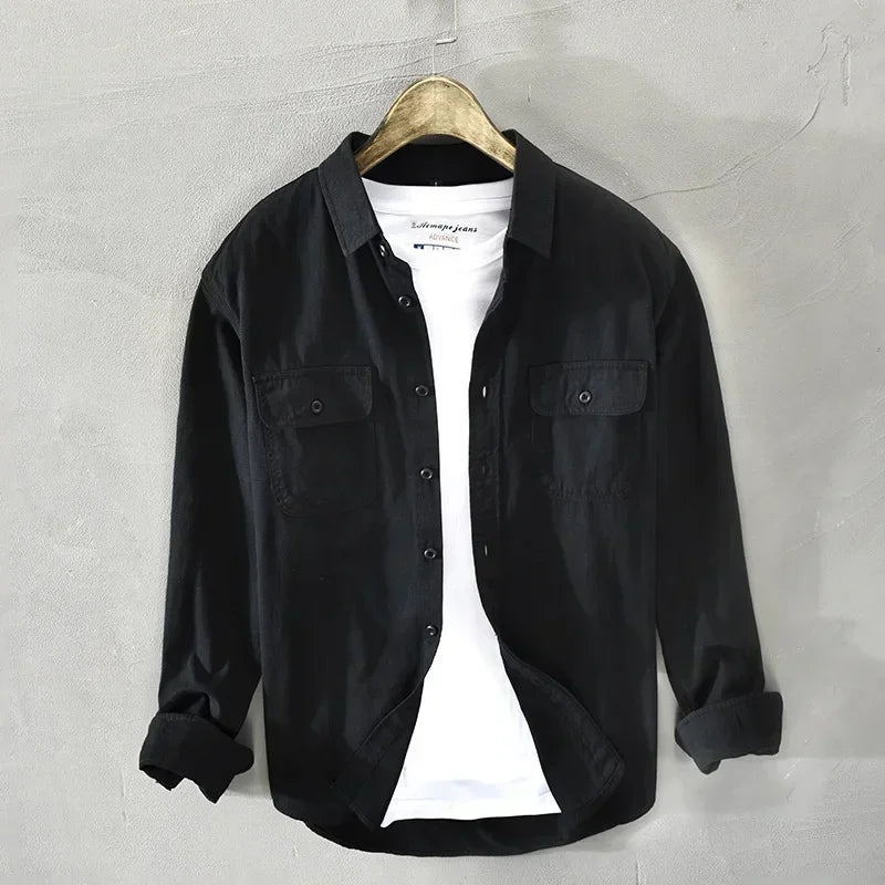 Elegante camisa de algodón
