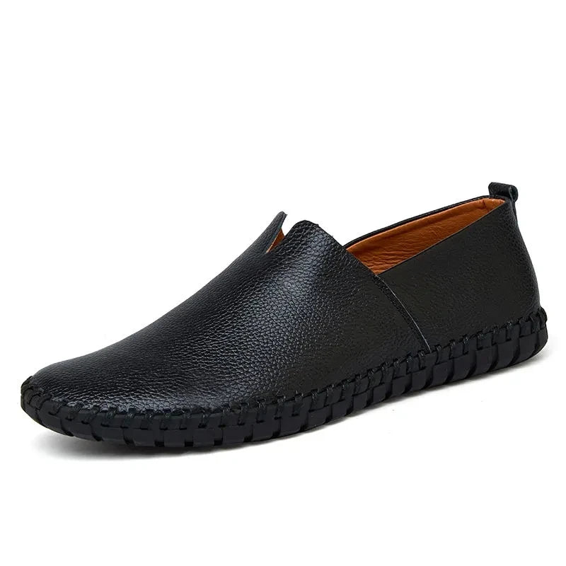 Elegantes mocasines transpirables de piel