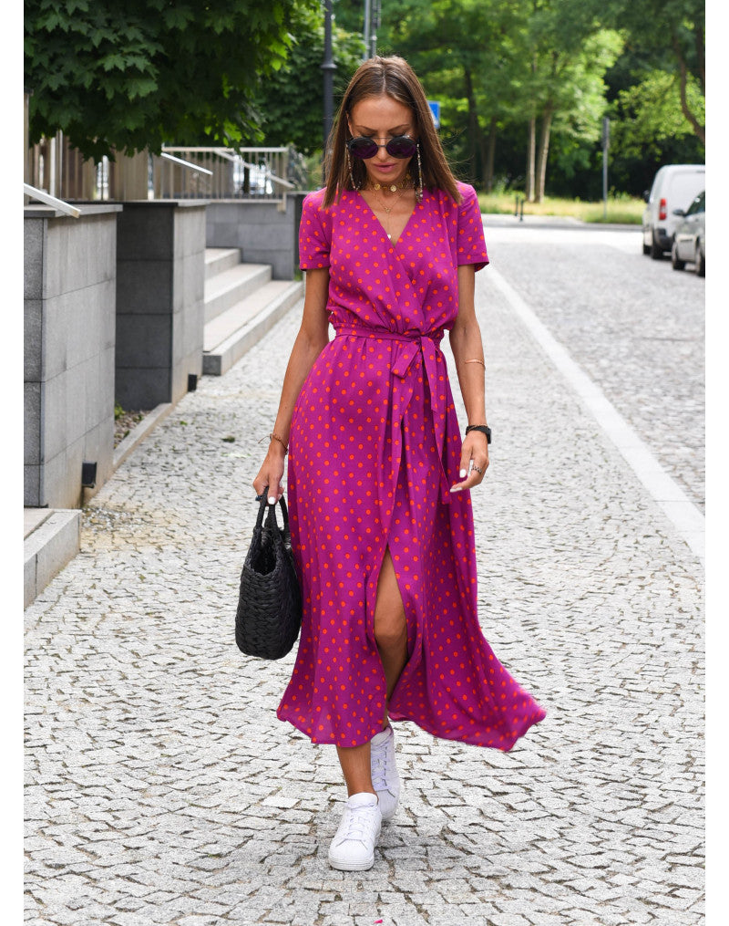 Vestido Floral Elegante con Escote V