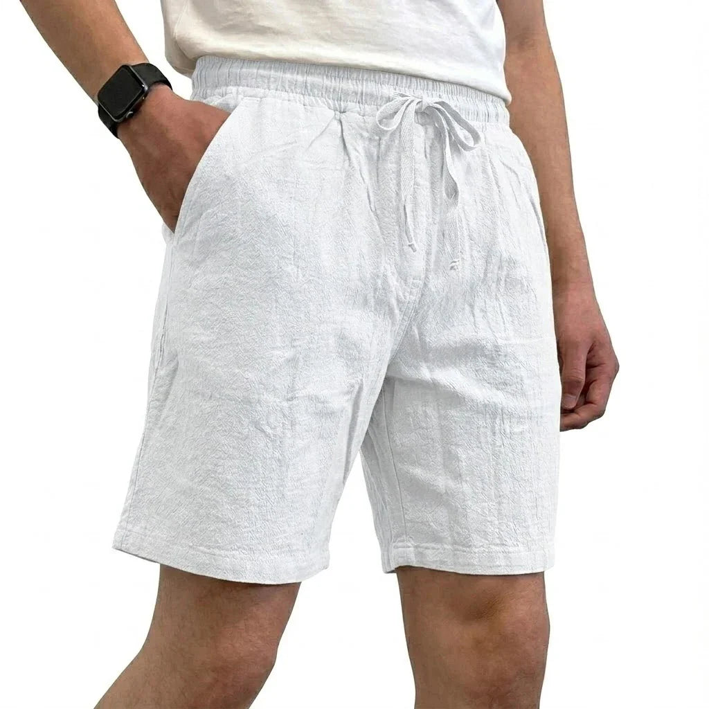 Pantalones cortos de lino transpirables