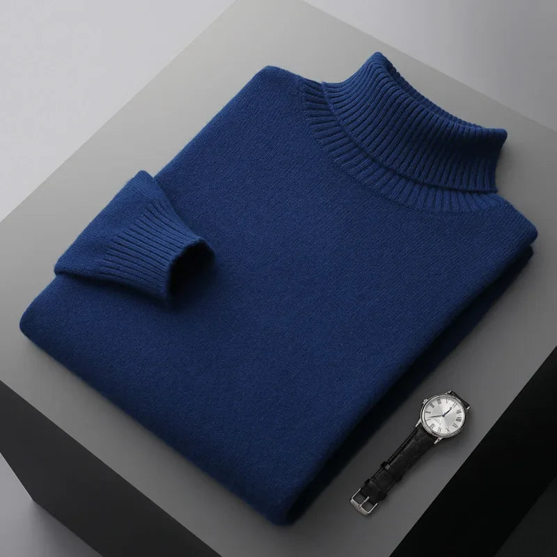 Jersey de cuello alto de lana Portofino