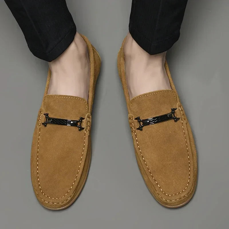 Mocasines de ante para conducir