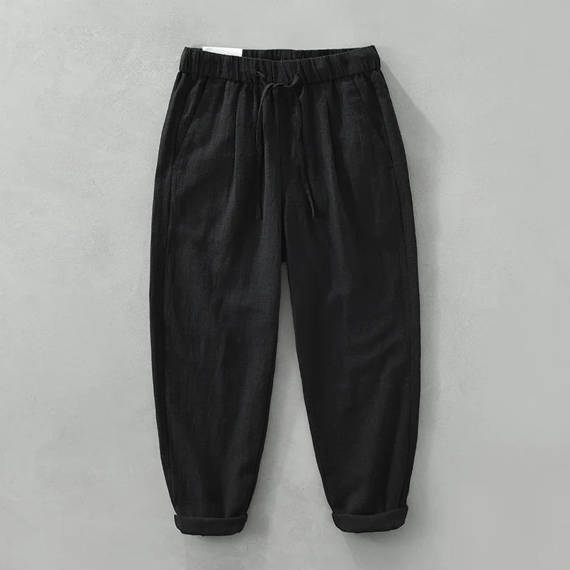 Pantalones casuales de lino
