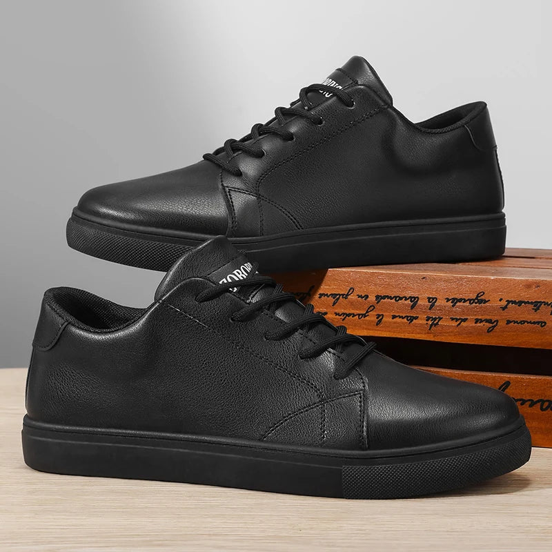 Elegantes zapatillas de piel