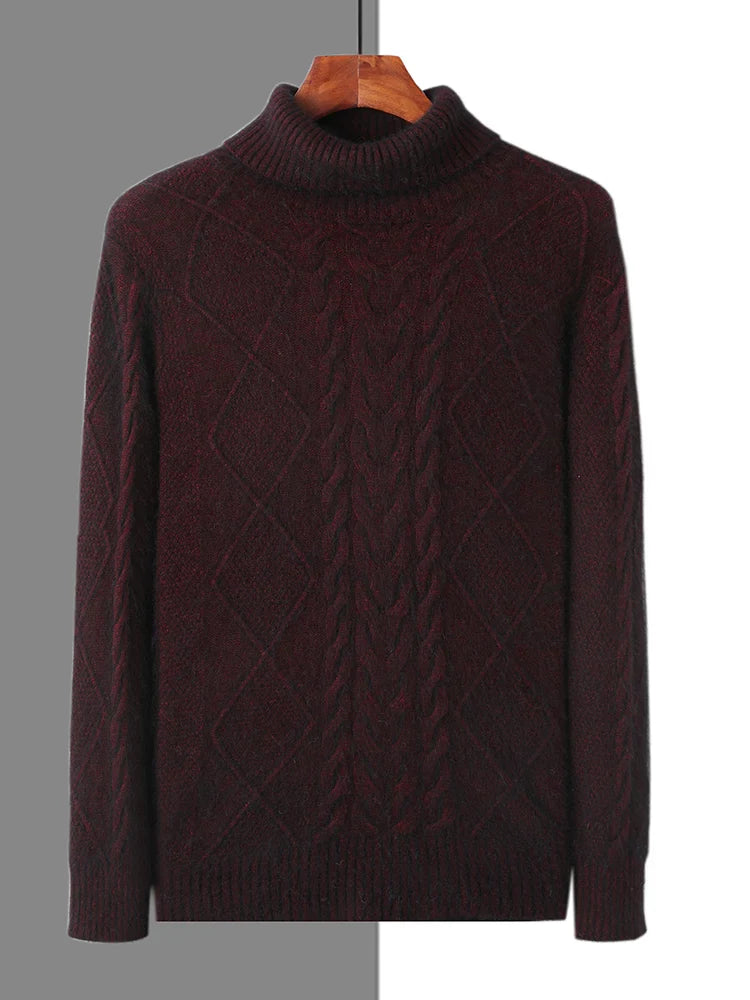 Elegante jersey de cachemira estampado