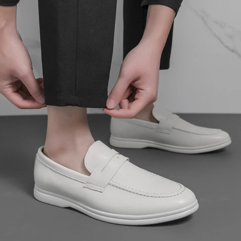 Mocasines de piel elegantes para oficina